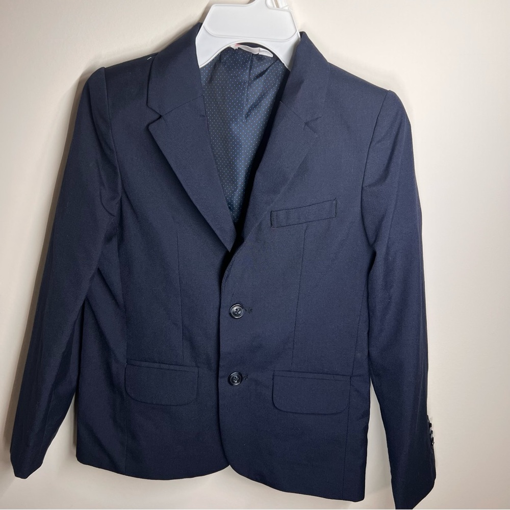 NWOT Cat & Jack Boys Navy Blue Blazer Suit Jacket Size 7
